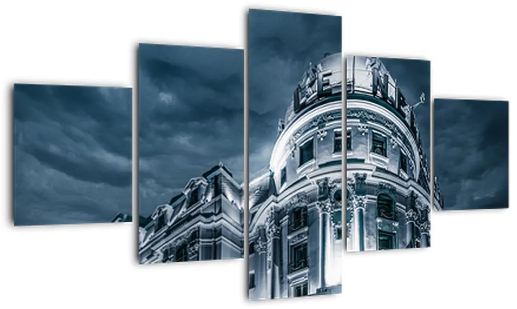 Obraz architektury w ciemności (125x70 cm)