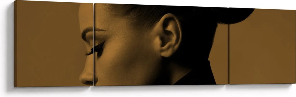 Obraz - Kobieta z profilu (170x50 cm)
