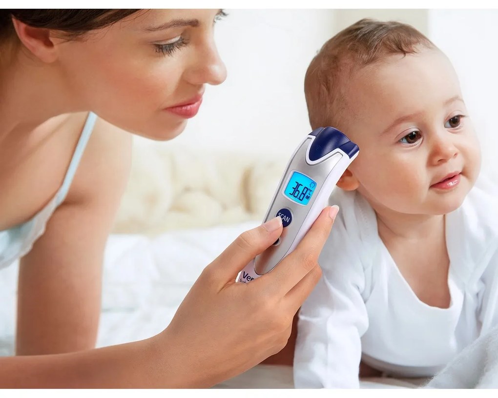 Hartmann Veroval bezdotykový teploměr Baby,srebrny