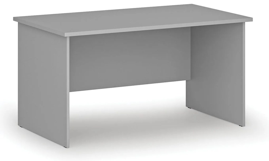 Biurko PRIMO GRAY, 140x80 cm, szare
