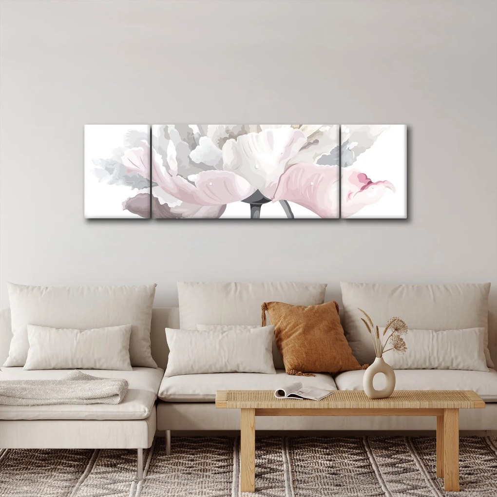 Obraz - Kwiat róży (170x50 cm)
