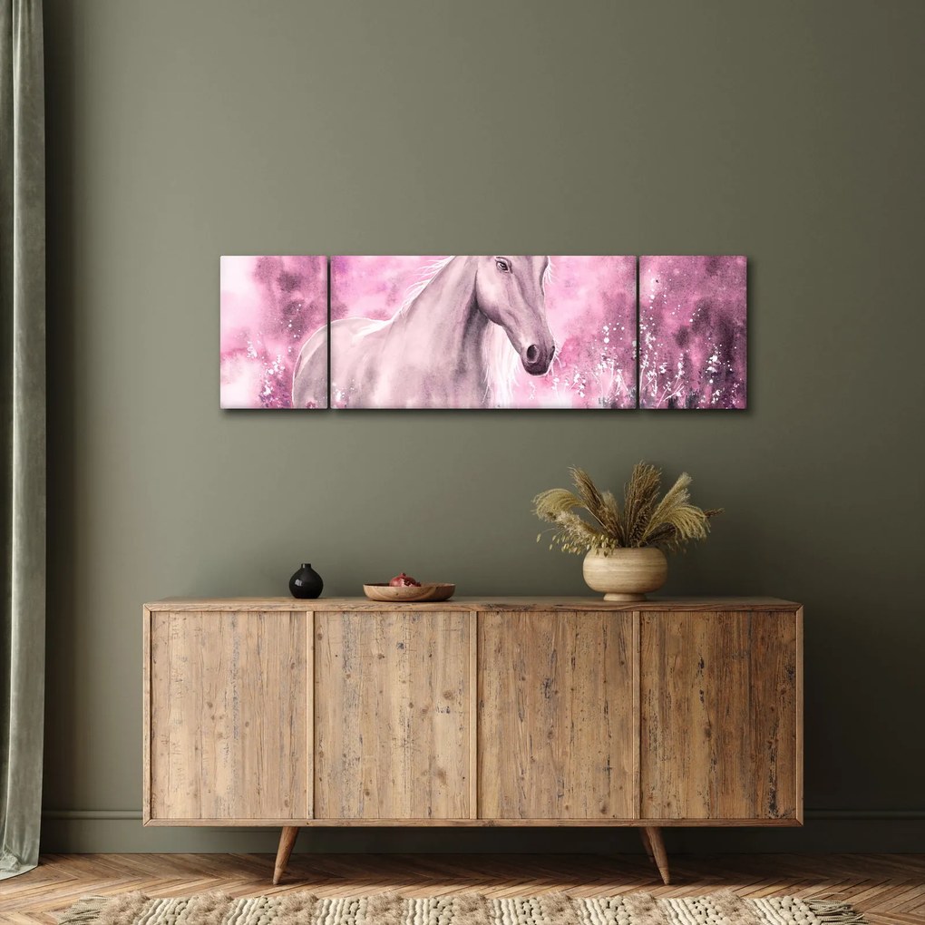 Obraz - Malowany koń (170x50 cm)