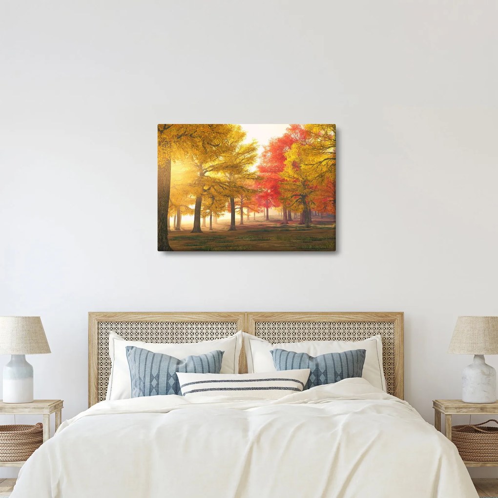 Obraz jesiennych drzew (70x50 cm)