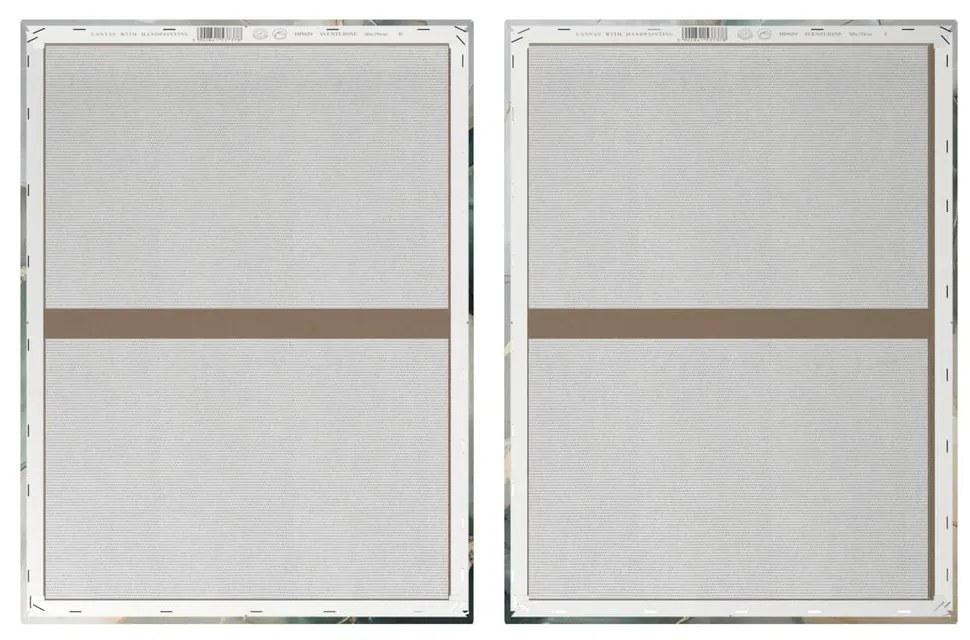 Obrazy z ręcznie malowanymi elementami zestaw 2 szt. 50x70 cm Aventurine – Styler