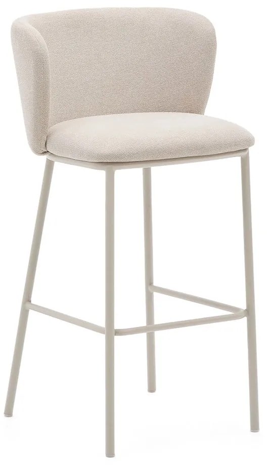 Beżowy hoker (wysokość siedziska 75 cm) Ciselia – Kave Home