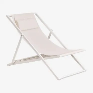 Składana Huśtawka Z Poduszką Ze Stali Jensy Biała - Sklum