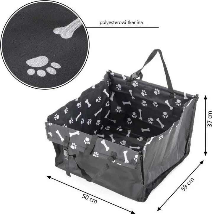 GARTHEN Torba dla psa z podkładką chłodzącą, 50 x 59 x 37 cm