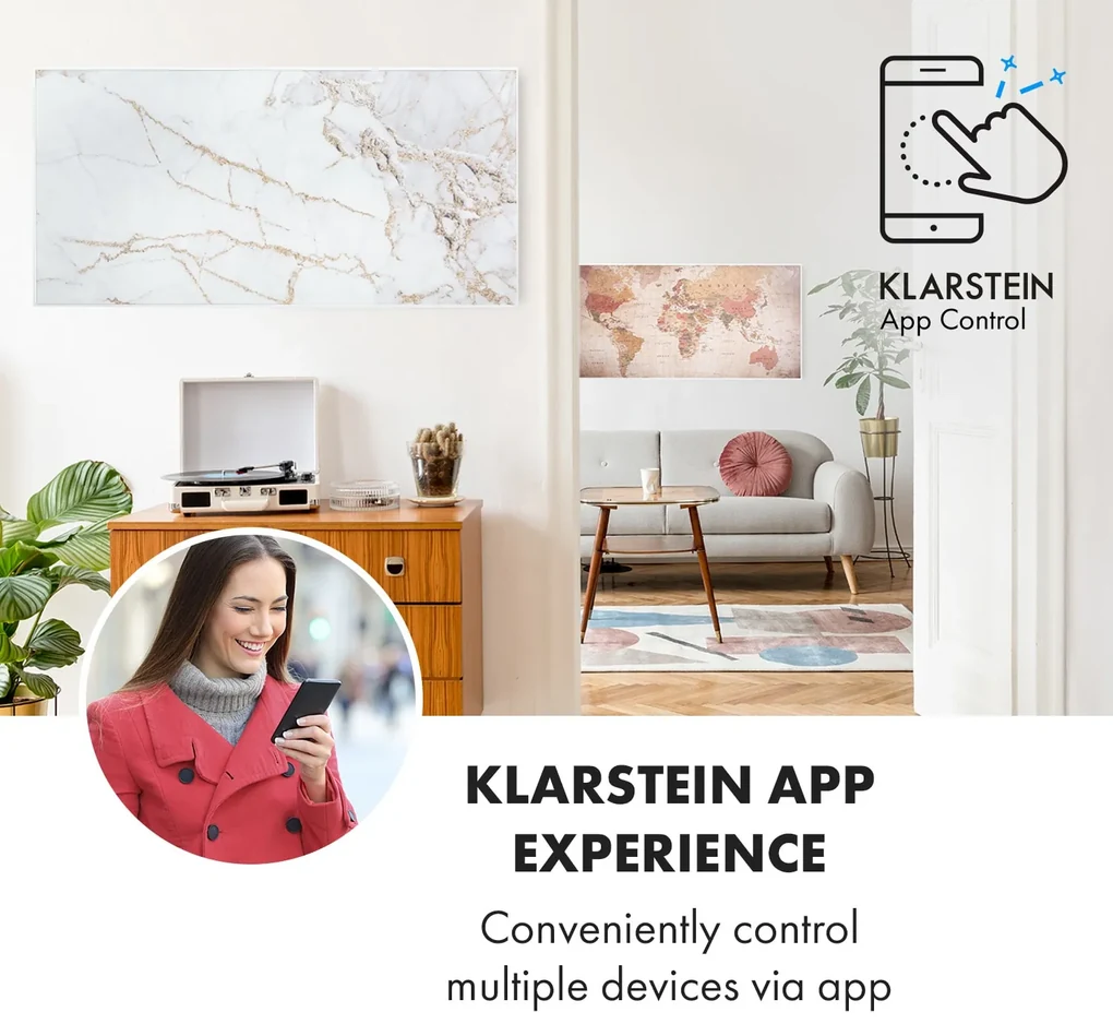 Klarstein Wonderwall Air Art Smart Panel grzewczy na podczerwień