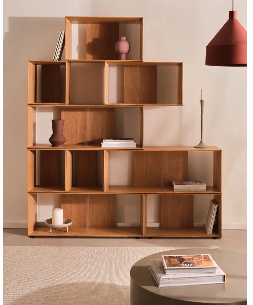 Modułowy system półek w dekorze dębu 101x76 cm Litto – Kave Home