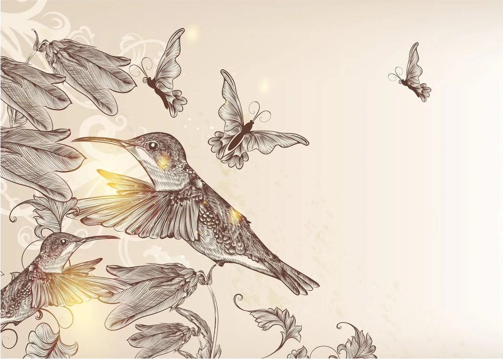 Obraz - Kolibry (70x50 cm)