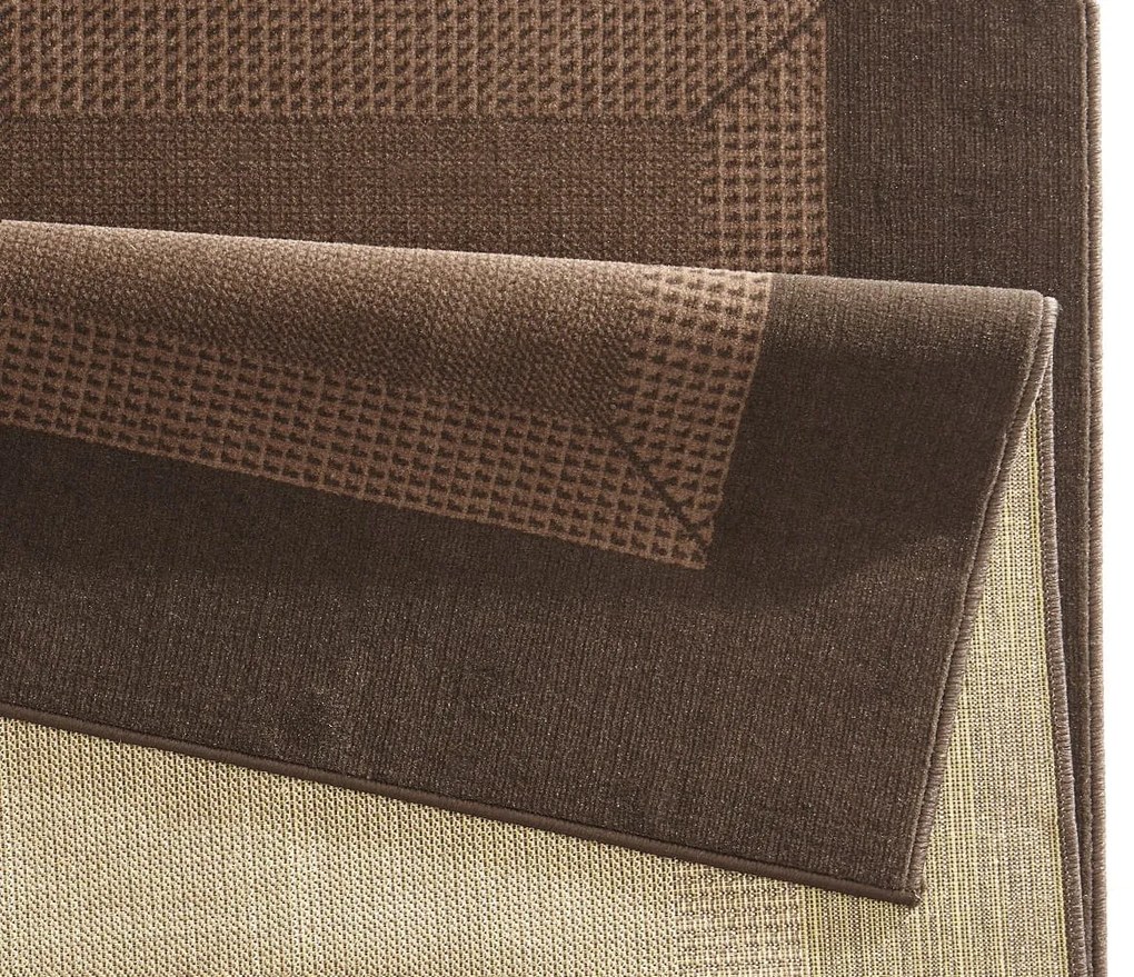 Dywan nowoczesny Basic brązowy 80 cm x 450 cm