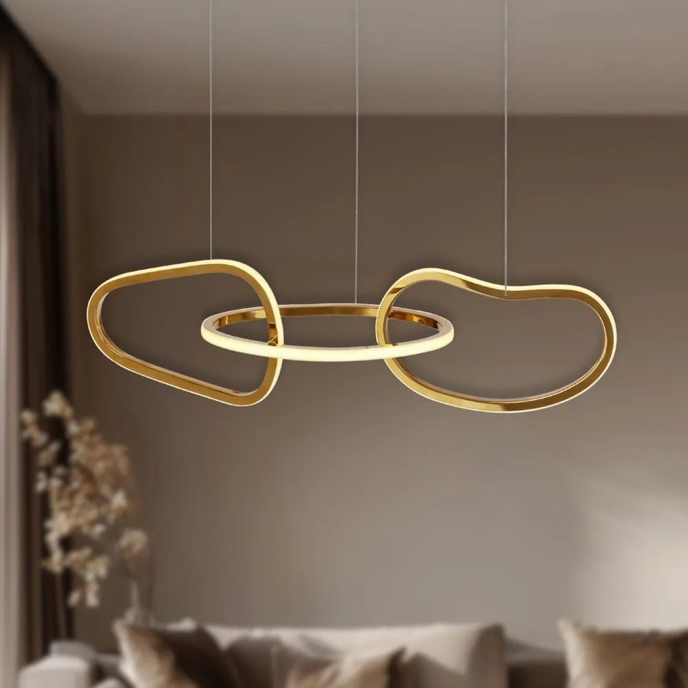 Lampa wisząca LED w kolorze złota Anneli – Candellux Lighting