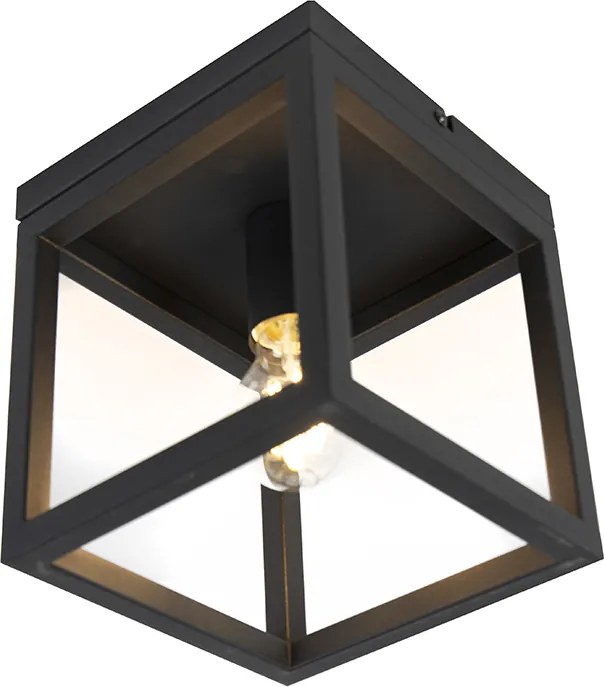 Inteligentna lampa sufitowa w stylu industrialnym czarna z WiFi A60 - Cage