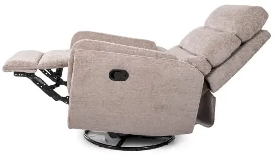 Fotel rozkładany ARGOS obrotowy ciemny beż SIGNAL