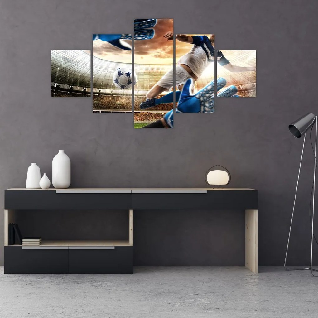 Obraz - Piłkarz (125x70 cm)