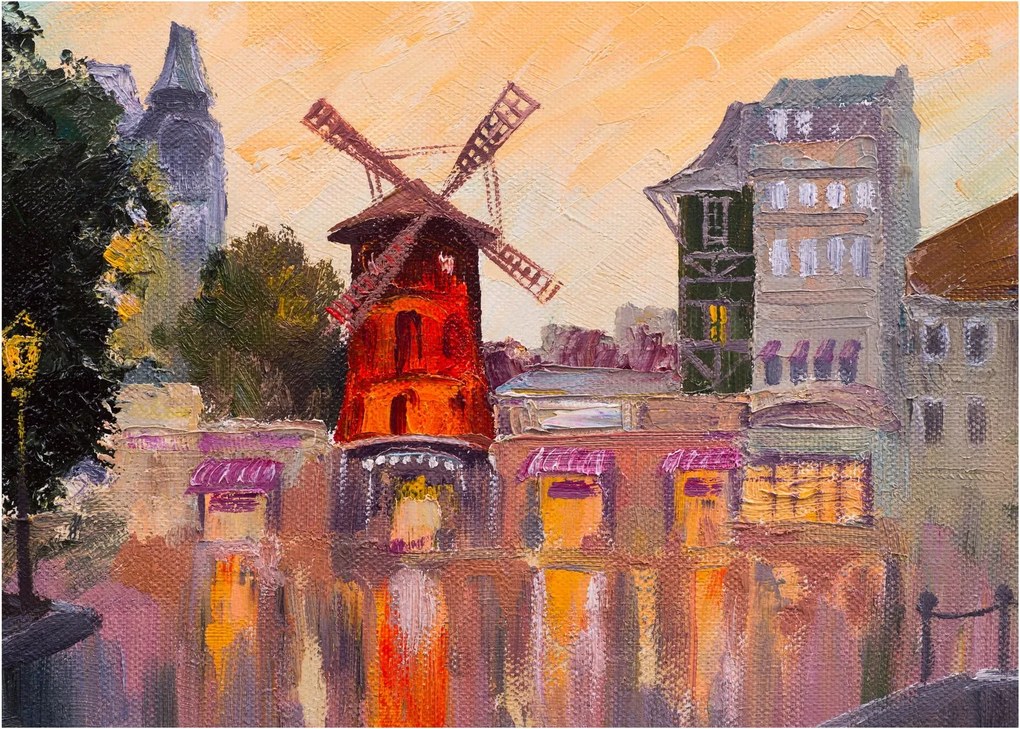 Obraz - Moulin Rouge, Paryż, Francja (70x50 cm)