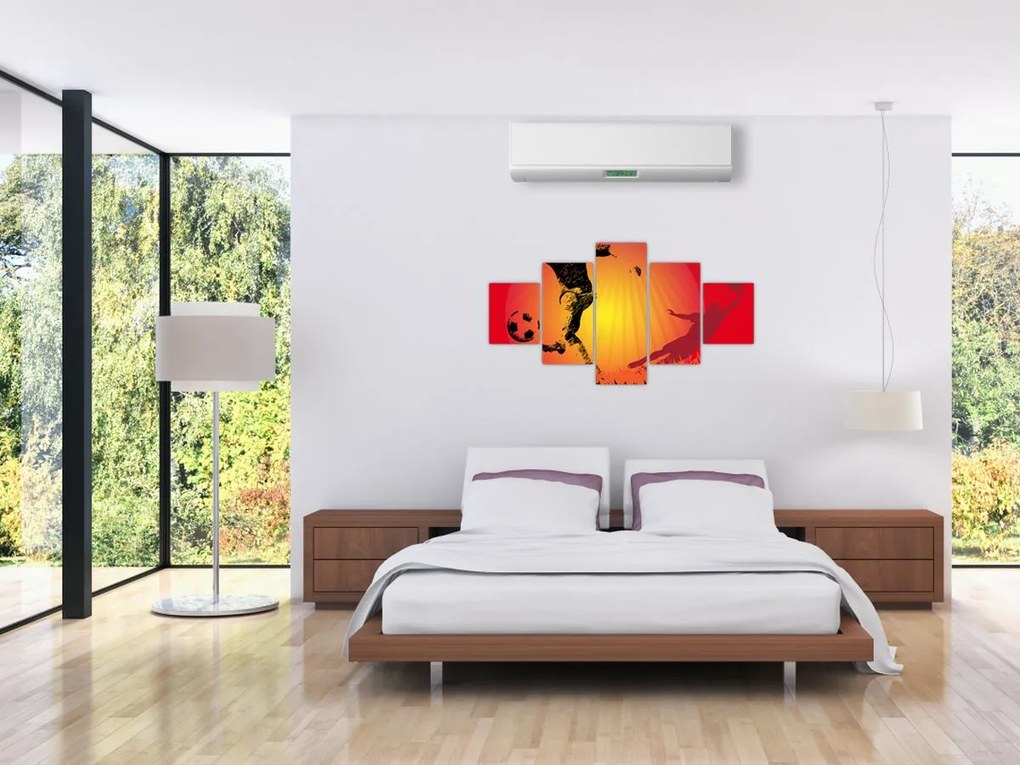 Obraz - Piłka nożna (125x70 cm)