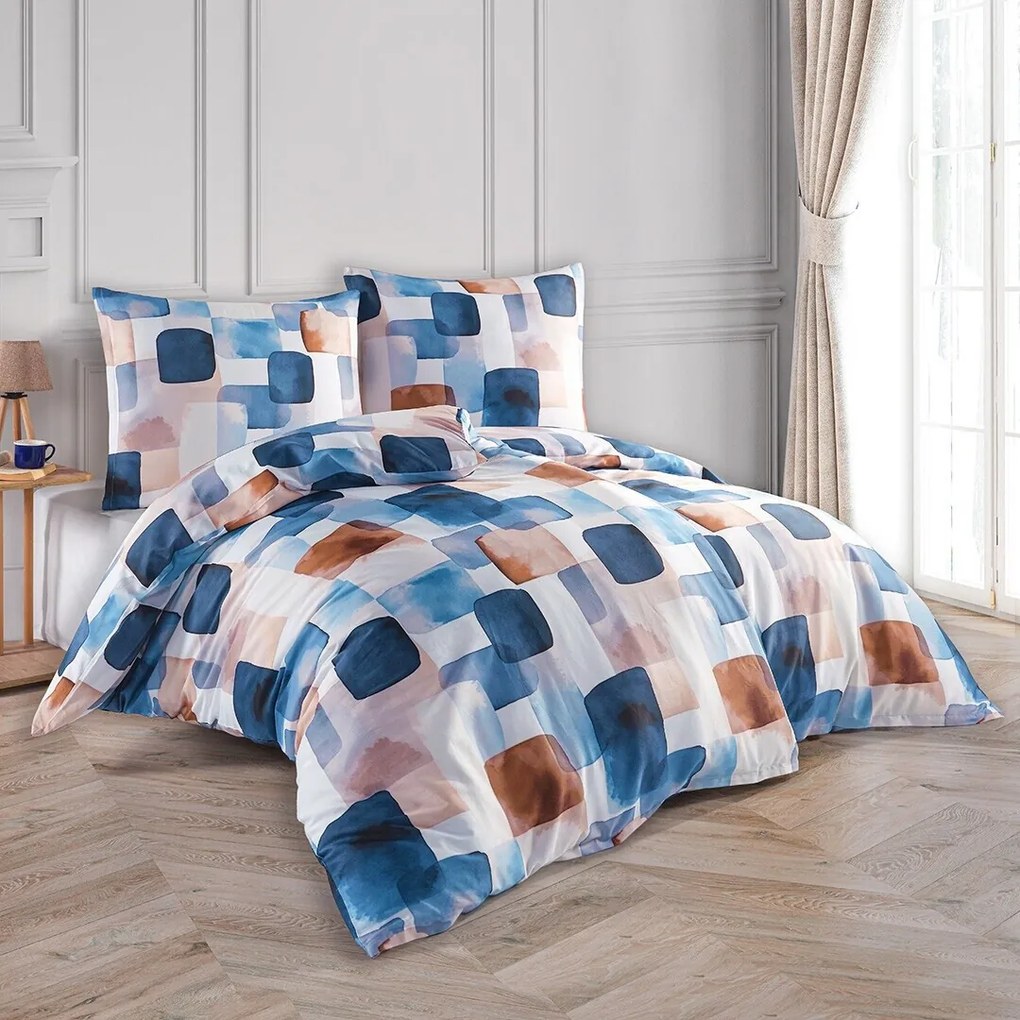 BedTex Pościel satynowa Echo, 135 x 200 cm, 80 x 80 cm, 135 x 200 cm, 80 x 80 cm