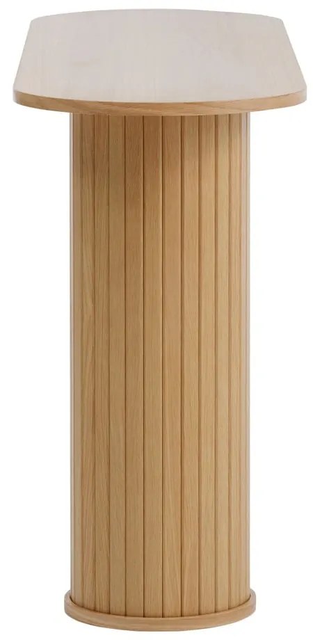 Konsola w naturalnym kolorze 40x130 cm Nola – Unique Furniture