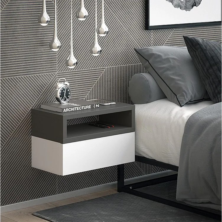 Stolik nocny antracyt 45x25.3x28 urbano