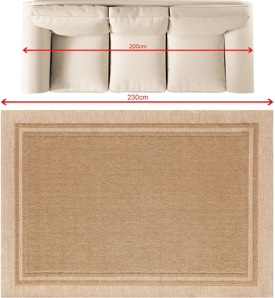 Dywan Sienna camel 160x230 cm