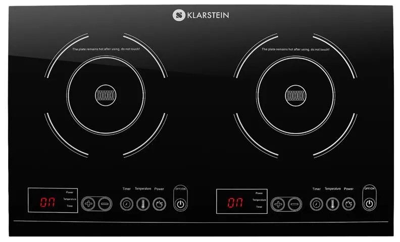 Klarstein VariCook 3100W Kuchenka Indukcyjna 2 Strefy Gotowania Srebrny