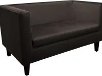 Sofa Monaco : Kolor nogi - Venge, Kolor tkaniny - VELVET - MG05, Typ tkaniny - Velvet, Wysokość nogi - 15 cm