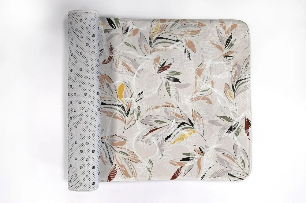 Dywanik łazienkowy antypoślizgowy Dywanik łazienkowy antypoślizgowy Rośliny Abstrakcja