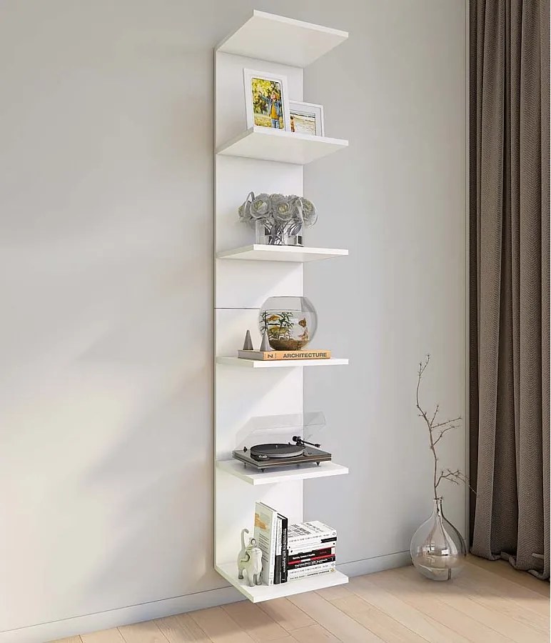 Drewniana półka ścienna Wisząca półka Lazas