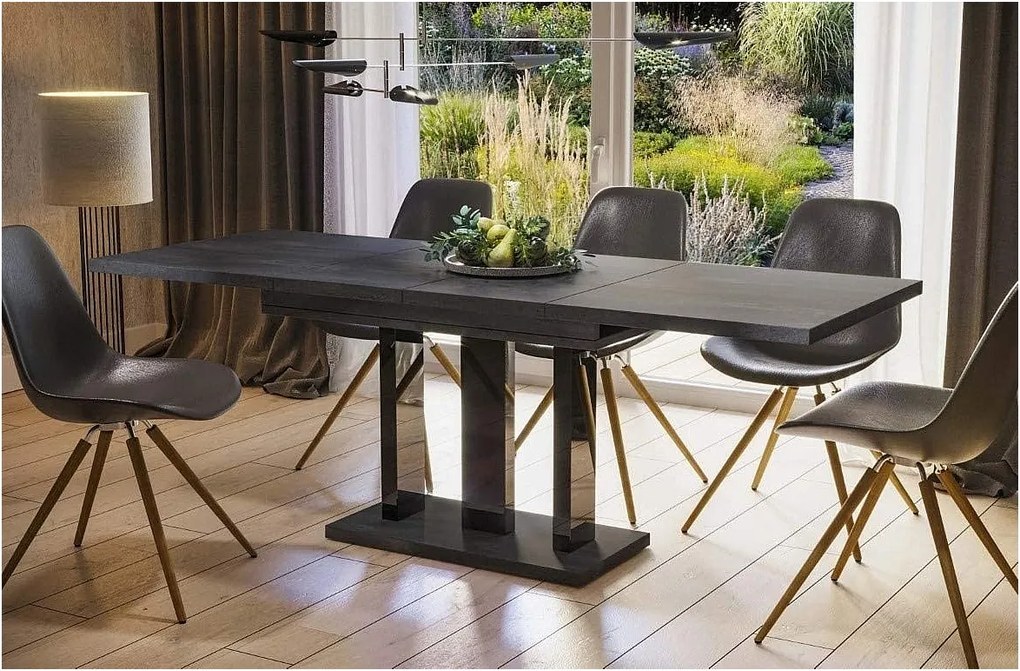 Stół rozkładany APPIA 130(210)x80 beton ciemny