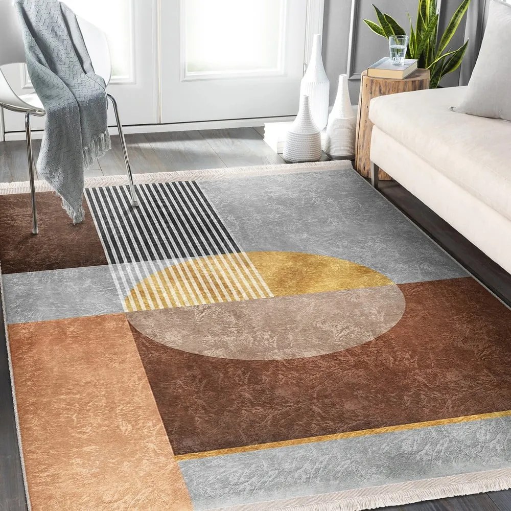 Szaro-brązowy dywan 160x230 cm – Mila Home