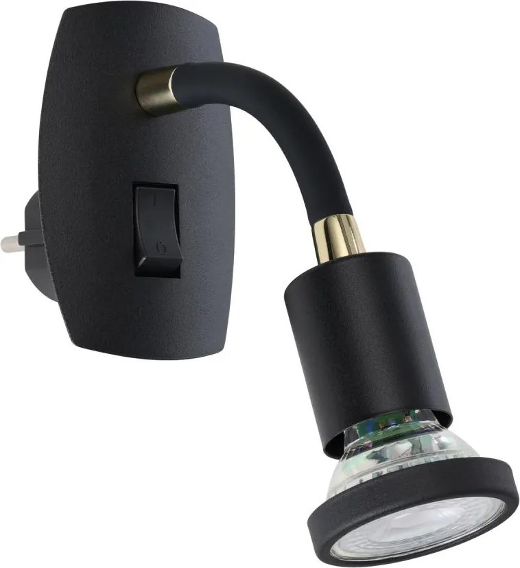 Eglo 300912 - LED Oprawa wtykowa PARRINI 1xGU10/4,5W/230V czarna