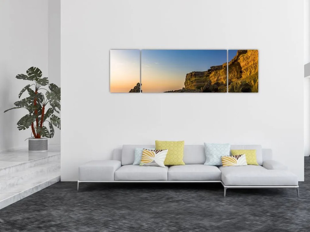 Obraz - klif morski (170x50 cm)