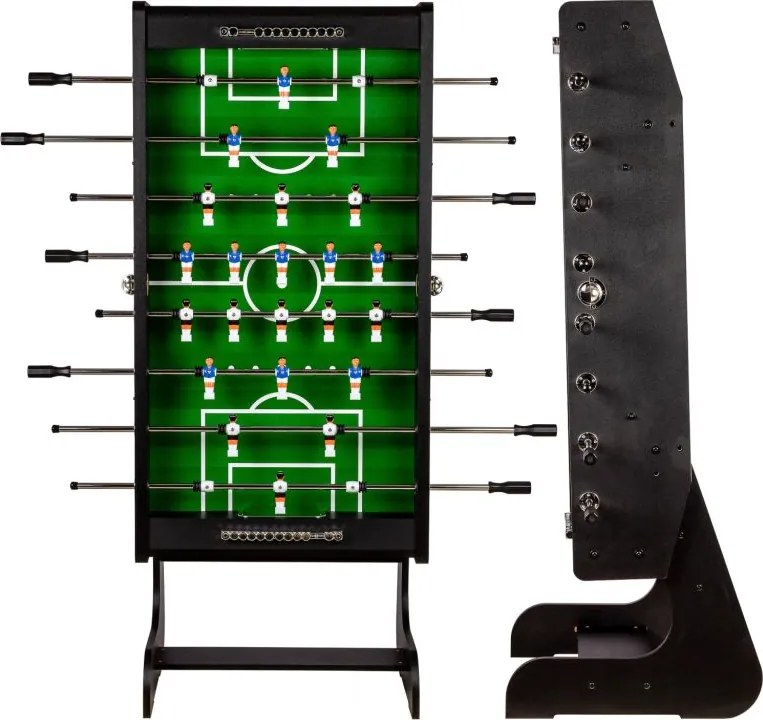 GAMESPLANET Stół piłkarski LIVERPOOL, 141x125x89 cm czarny