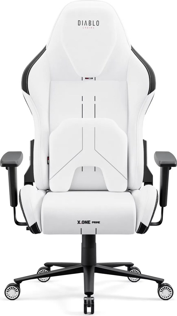Fotel gamingowy materiałowy Diablo X-One Prime Normal Size, Ghosted White