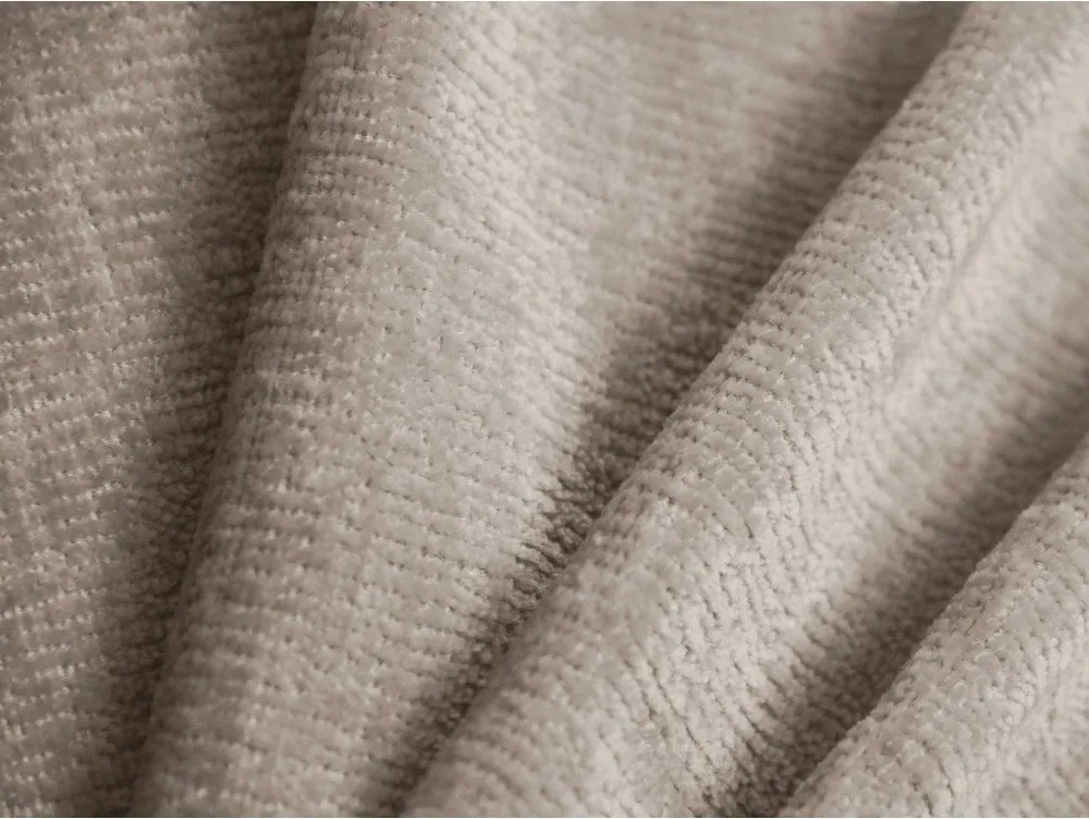 Jasnobrązowe tapicerowane łóżko jednoosobowe ze schowkiem ze stelażem 90x200 cm Lupine – Micadoni