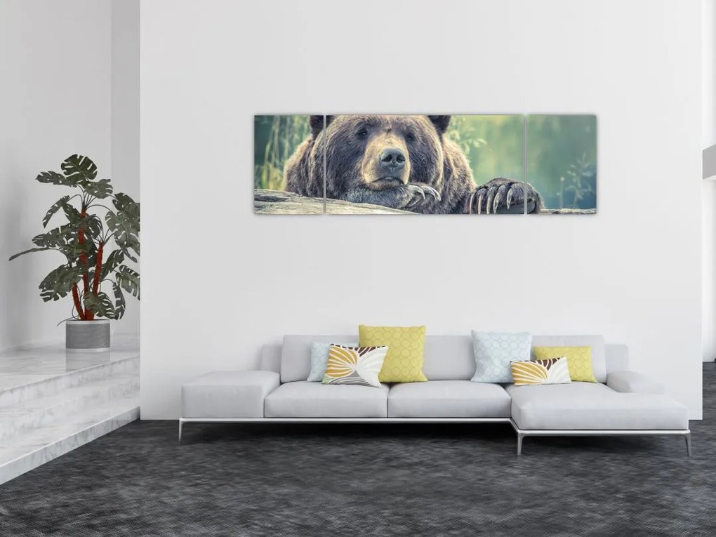 Obraz niedźwiedzia (170x50 cm)