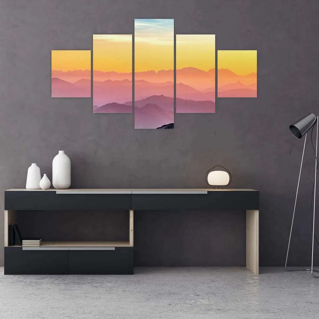 Obraz kolorowego nieba (125x70 cm)