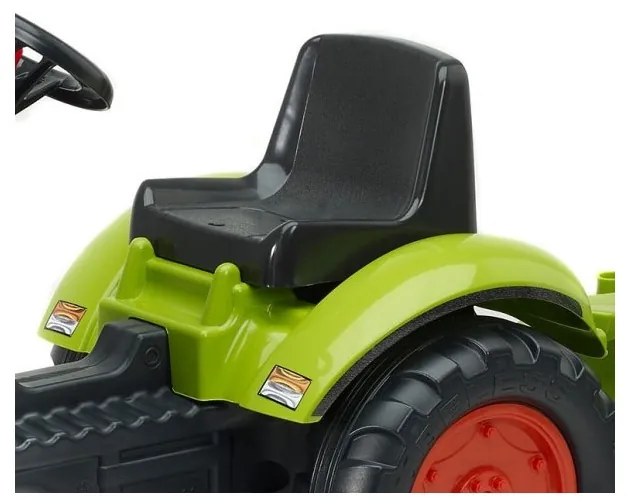 Falk traktor claas na pedały z przyczepą jednoosiową klakson