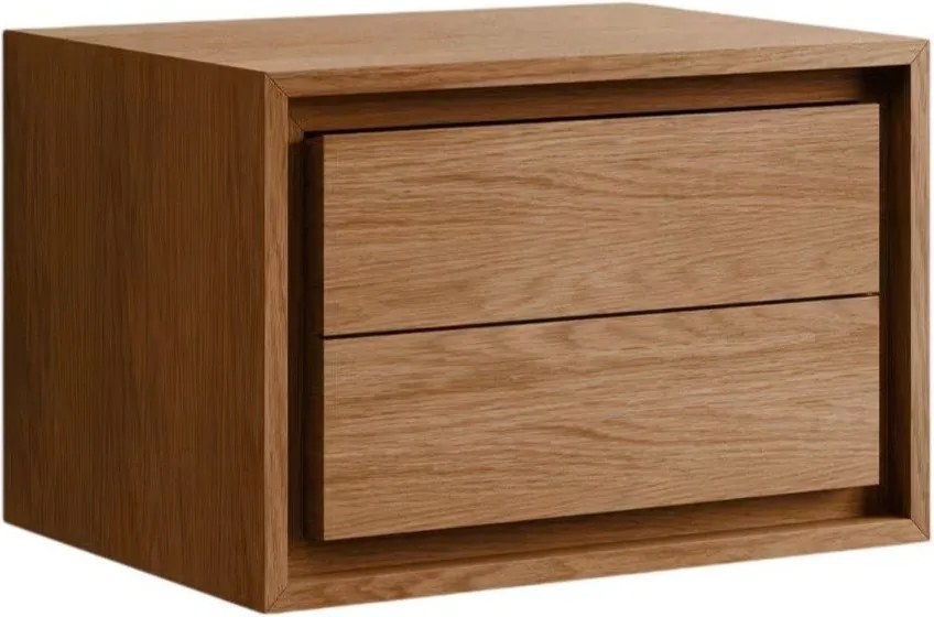 Brązowa wisząca szafka pod umywalkę z litego drewna tekowego 60x40 cm Kenta – Kave Home
