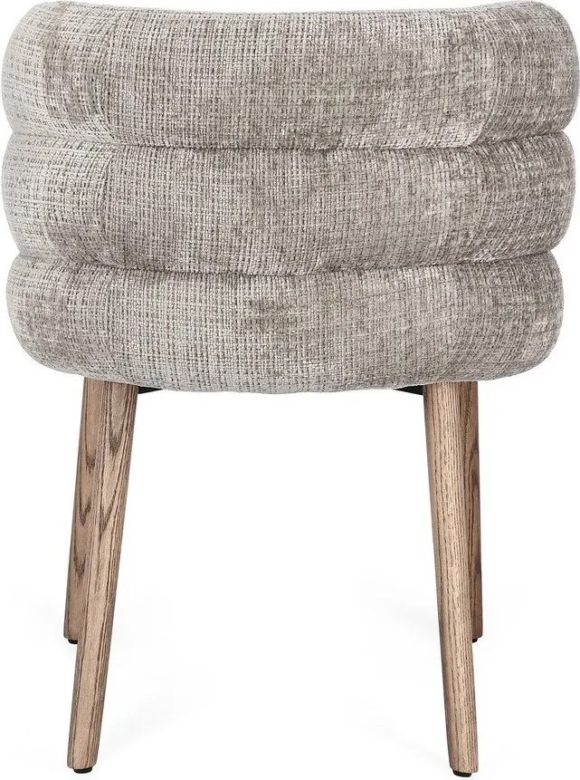 Szare tapicerowane krzesło Ilma – Bizzotto