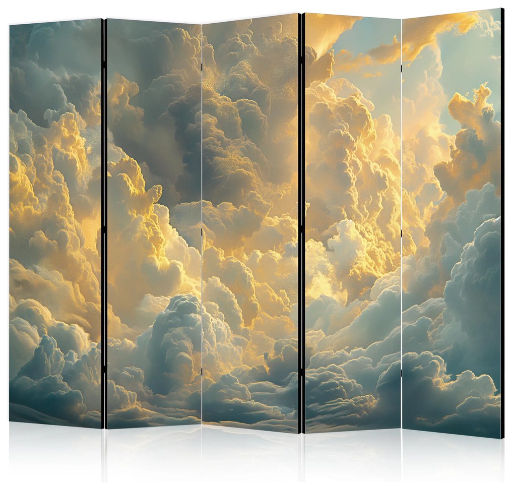 Parawan akustyczny Pejzaże 225x172 cm 5-częściowy szary ARTGEIST B