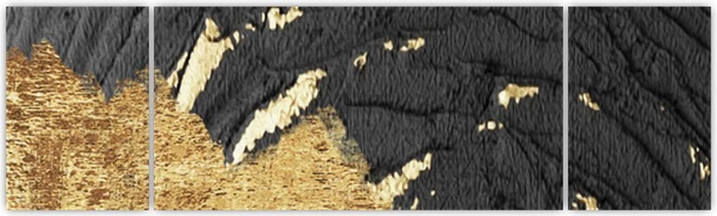 Obraz - Złota struktura N⁰1 (170x50 cm)