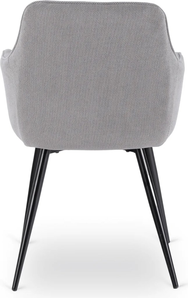 Krzesło Tapicerowane do Salonu MODESTO Szare Nowoczesne Loft