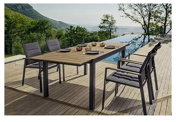 Aluminiowy stół ogrodowy 90x140 cm Elias – Bizzotto