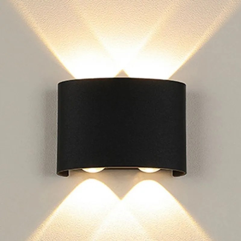 Kinkiet lampa wisząca LED elewacyjny metalowa AT85-2KL-Black