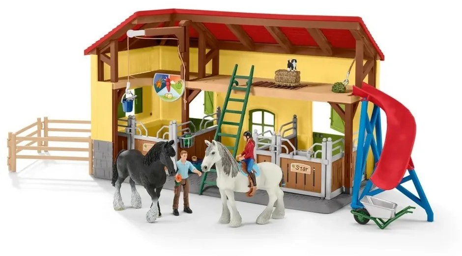 Schleich 42485 Stajnia z akcesoriami, 60 x 40 x 29,5 cm