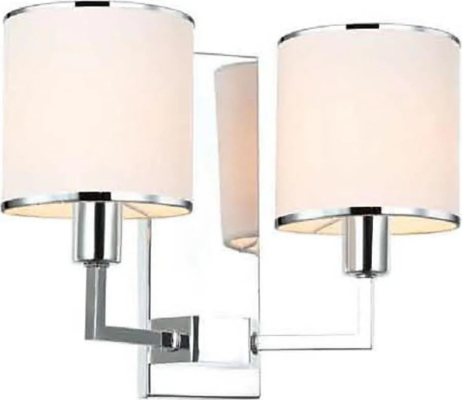 Open Design OR81497 - Kinkiet CASA 2xE14/12W/230V błyszczący chrom/kremowy