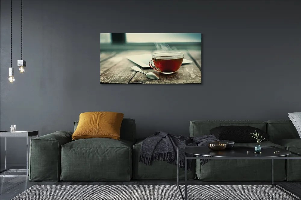 Obraz na płótnie Chwila z Ciepłą Herbatą