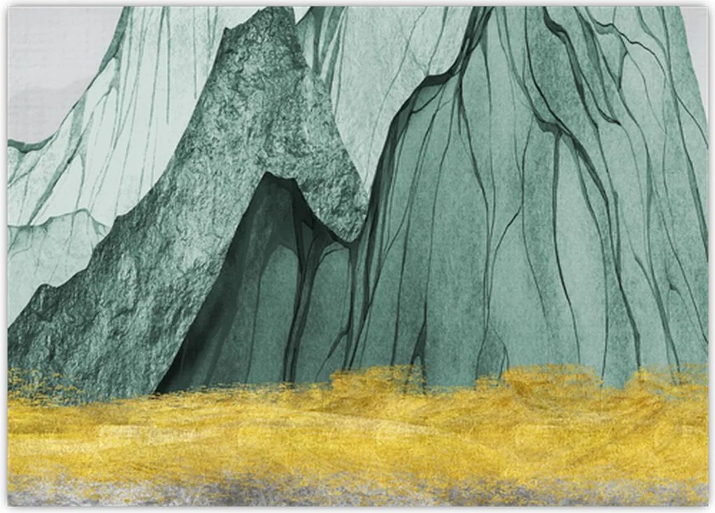 Obraz - Emerald Mountains N⁰3 (70x50 cm)